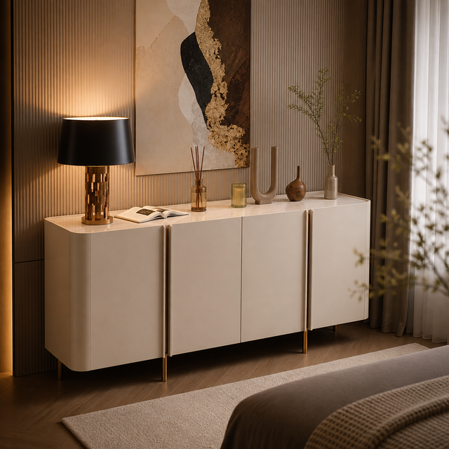 Cozy modern living room ambiance