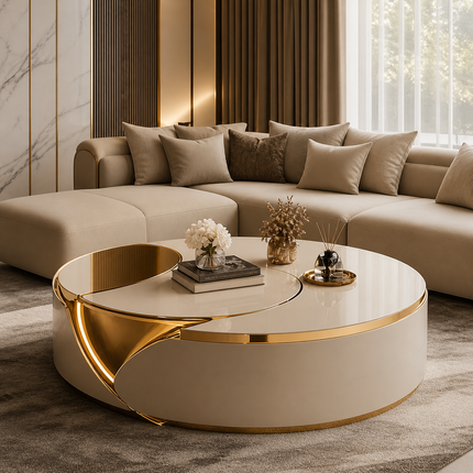 Elegant modern living room setup