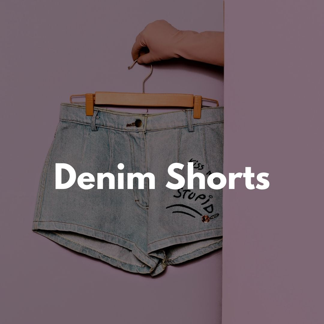 Casual women’s denim shorts for summer wear.