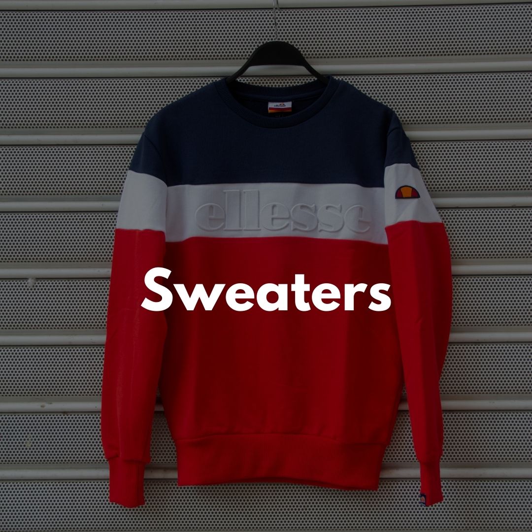 Men’s sweaters in various designs, perfect for layering and winter fashion.