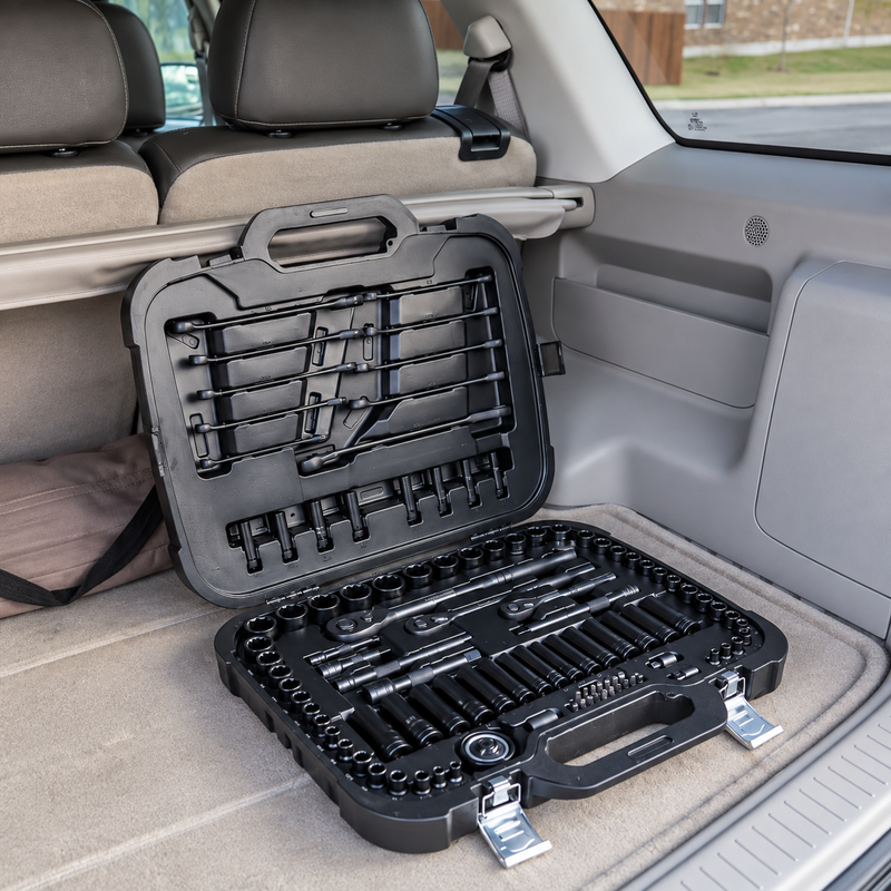 Organized Socket Set in SUV Cargo Area