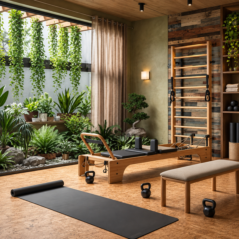 Serene Greenery-Filled Pilates Studio