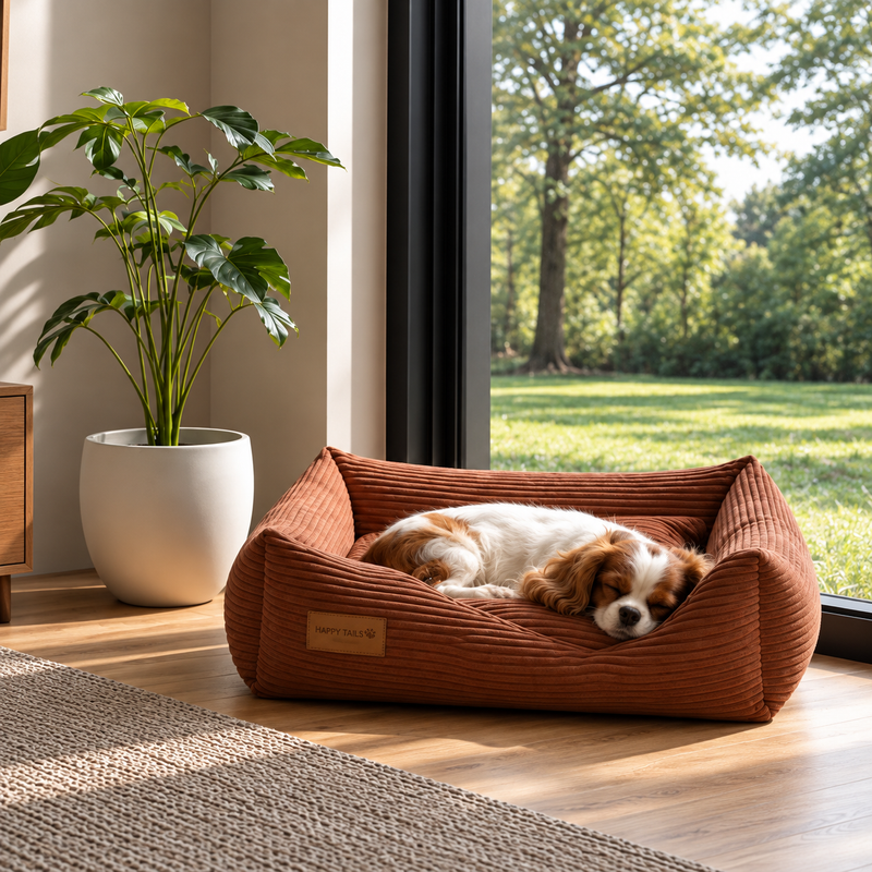 Sunlit Nook with Sleeping Spaniel
