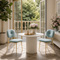Sunny dining room with garden view