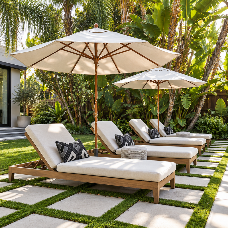 Tropical Garden Lounge Retreat