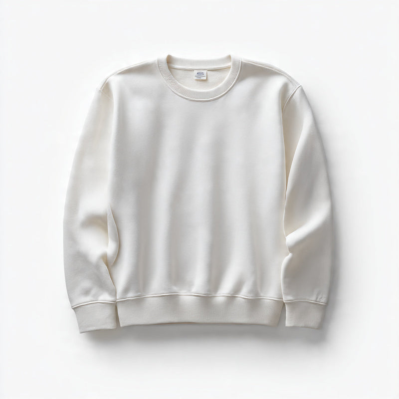 “A folded women’s sweatpants pair centered on a pure white seamless background. Straight-on product shot with soft studio lighting. No text, no logo, no model, no props.”