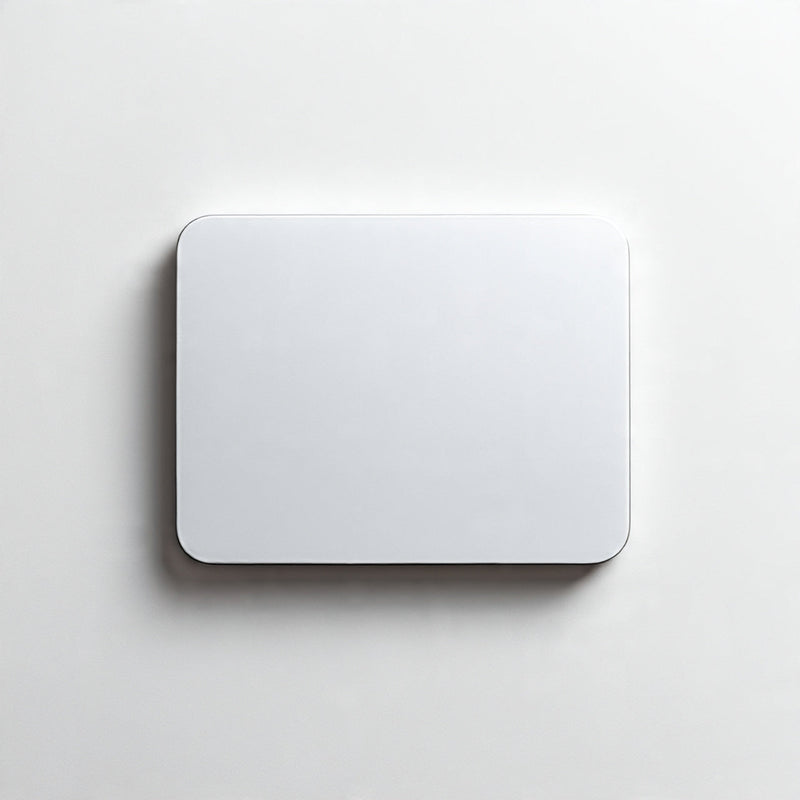 “A single minimalist desk accessory (mousepad, organizer, or keyboard) centered on a pure white seamless background. Straight-on product shot with soft lighting and a subtle shadow. No text, no logo, no model, no props.”