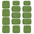 Cushion Covers for 7-Piece Wicker Sectional Sofa, 14-Pack Seat and Back Slipcovers with Zipper, Green (Covers Only)