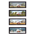 'Billy Jacobs Four Seasons Collection V' 4-Piece Vignette, Black Frame