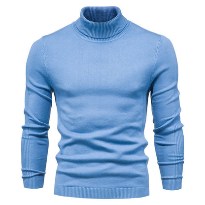 High Neck Men's Casual Knit Sweater