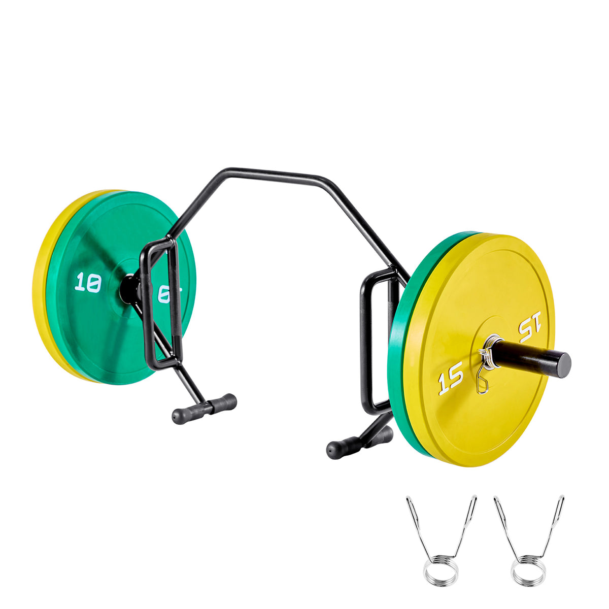 Trap Bar Hex Bar, Open-Ended Frame Hex Barbell, 2-Inch 800 LBS Capacity Shrug Bars with Knurled Grips, Weightlifting and Strength Training Equipment, Home Gym for Squats Deadlifts Shoulder Press