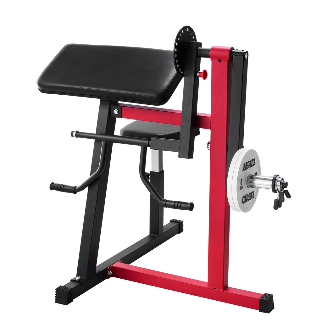 2 in 1 Preacher Curl Bench Bicep Curls and Triceps Extension Machine Home Gym