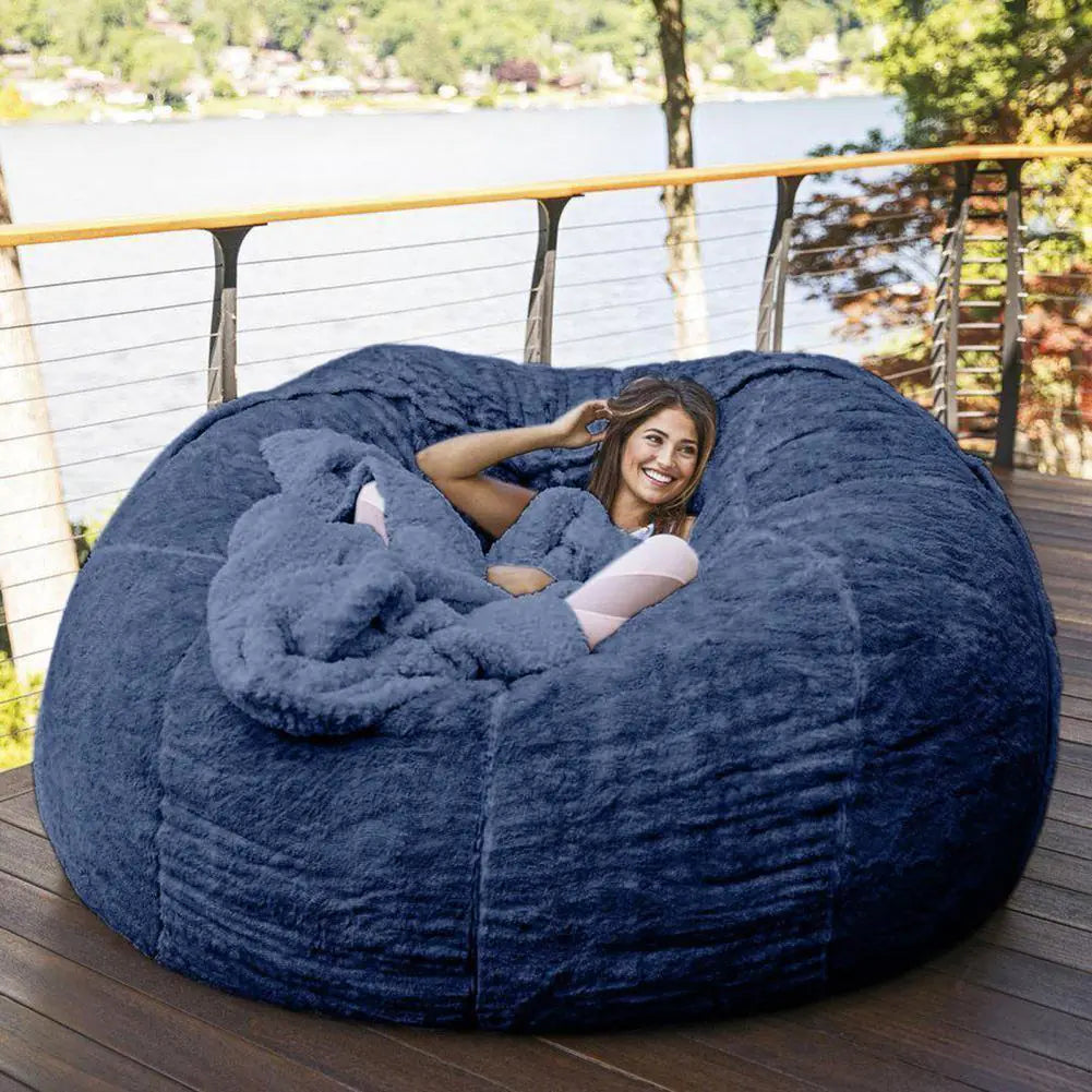 Giant Fluffy Fur Bean Bag - Eloy Royal