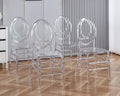 Wedding chair,dining chair,set of 4,plastic seat
