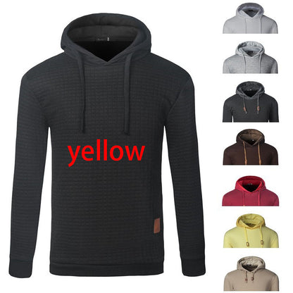 Men's Jacquard Sweater Long-sleeved Hoodie Warm Color Hooded Sweatshirt Jacket - Eloy Royal