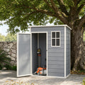 Garden Shed, 5'x3' Outdoor Storage Shed with Lock, Window, Vent, Utility Tool Shed