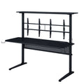 Black Gaming Desk with LED Light