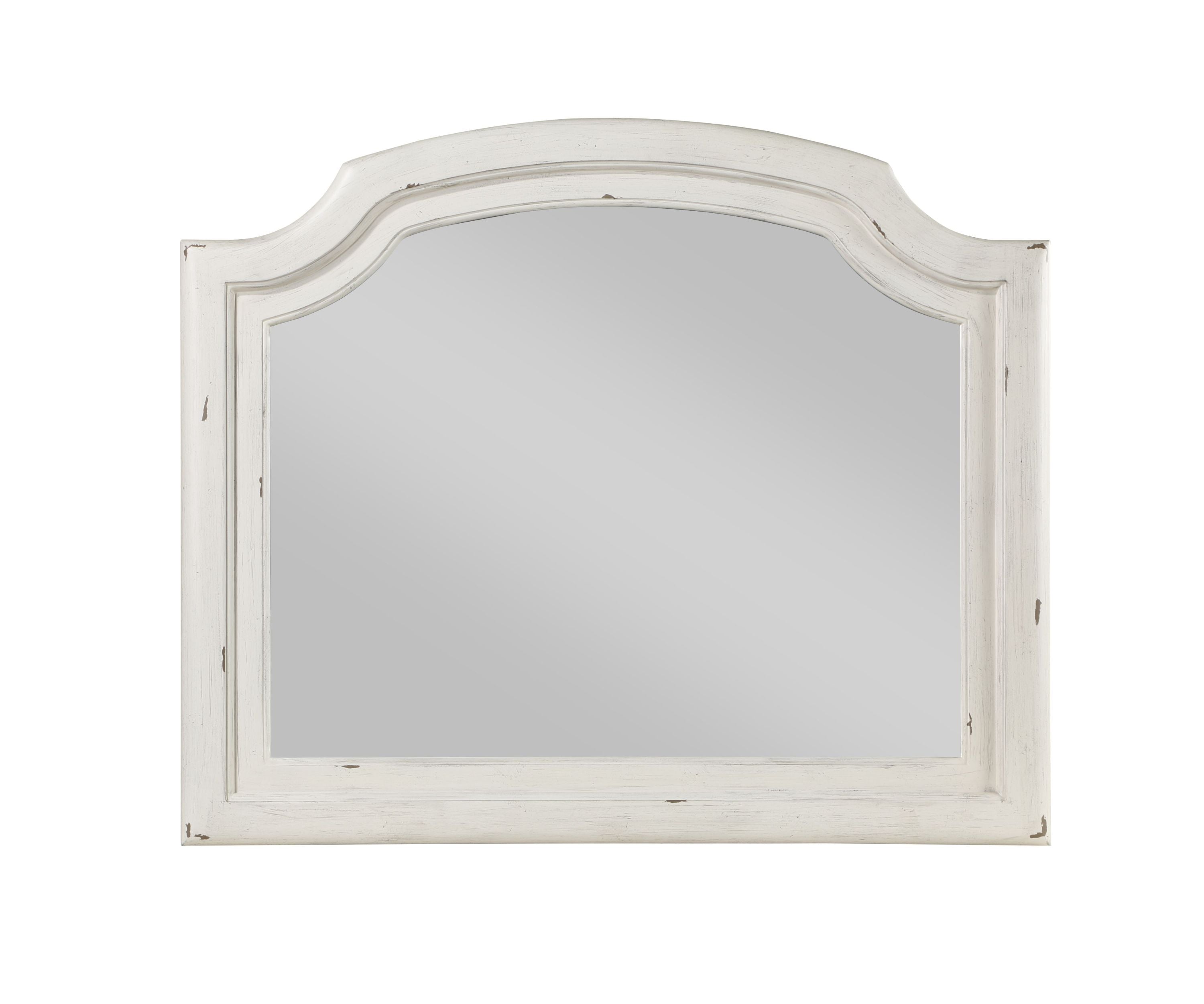 Jaqueline Antique White Finish Mirror