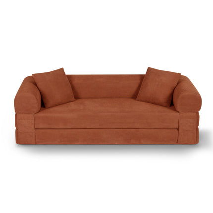 Convertible Sofa Bed Couch,80 Inch Boneless Couches for Living Room,Folding Sleeper Sofa Bed Queen with Storage,Corduroy Flod Out Couch Compressed Couch in a Box