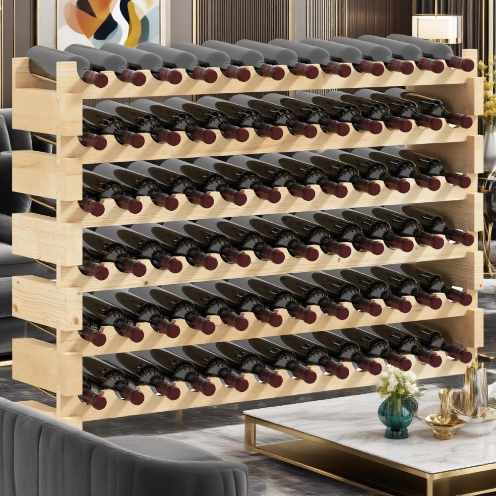 Wine Rack Stackable Wine Rack, Modular Storage Shelves