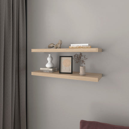 Floating Shelf Dallas, Living Room, Light Pine