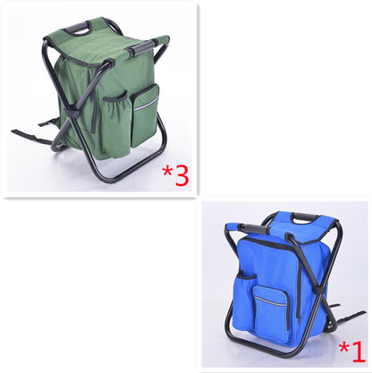 Multifunction Outdoor Folding Chair Ice Cooler Picnic Bags Camping Fishing Stool Backpacking Hunting Rest Chair - Eloy Royal