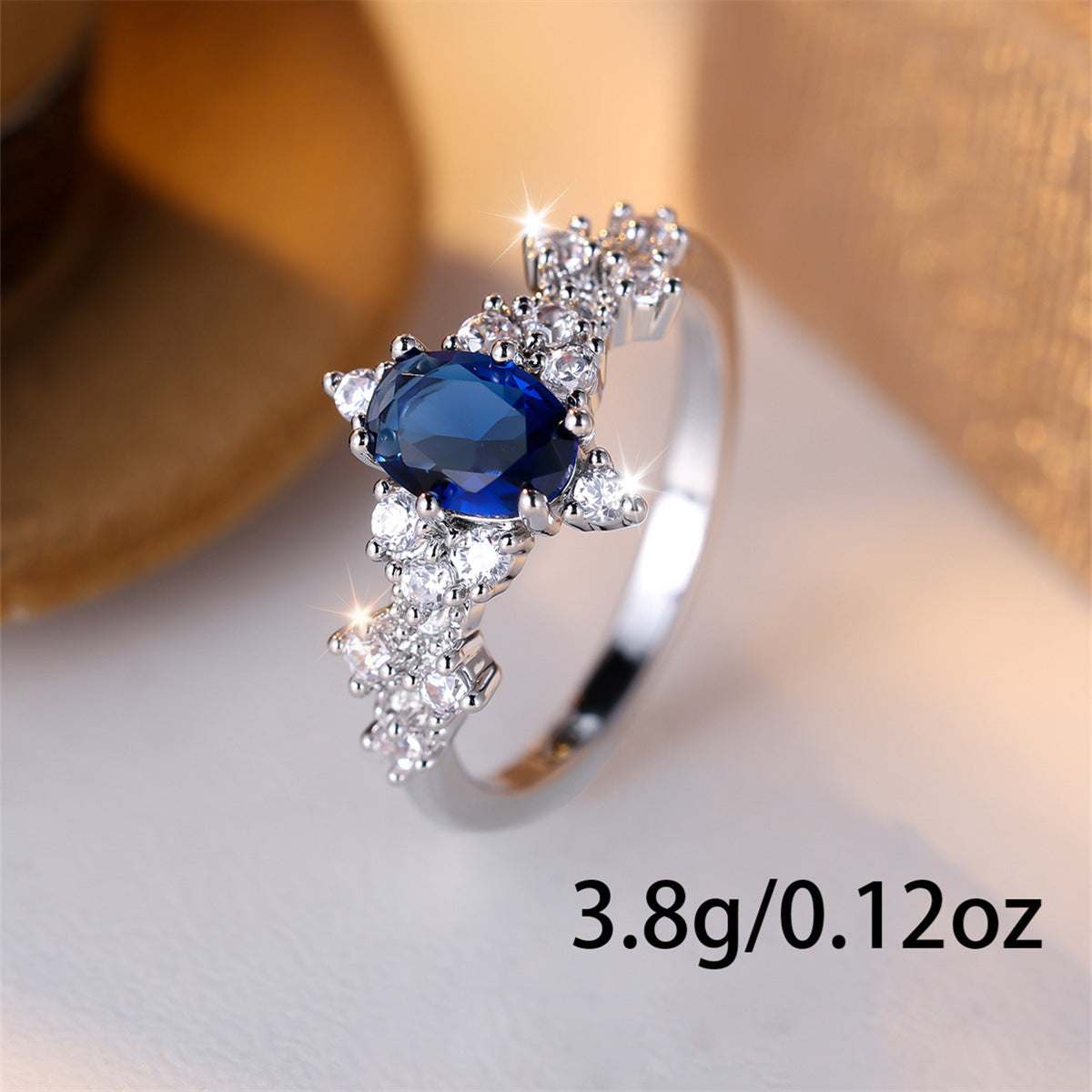 Cross-border Six-claw Horse Eye Simple Special Interest Light Luxury All-match Ring