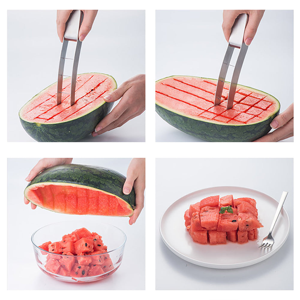 Cut Watermelon Artifact Divider 304 Stainless Steel Fruit Knife Fancy Dicing Tool