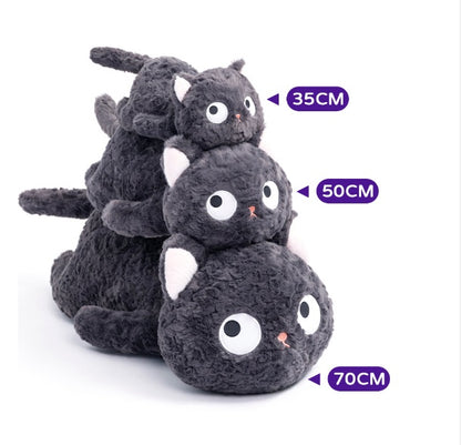 Cute Black Cat Sitting Posture Squatting Posture Pure Plush Toy