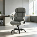 Ergonomic Desk Office Chair, Pet-Resistant Fabric, Airbag Lumbar Support and Flip-Up Armrests