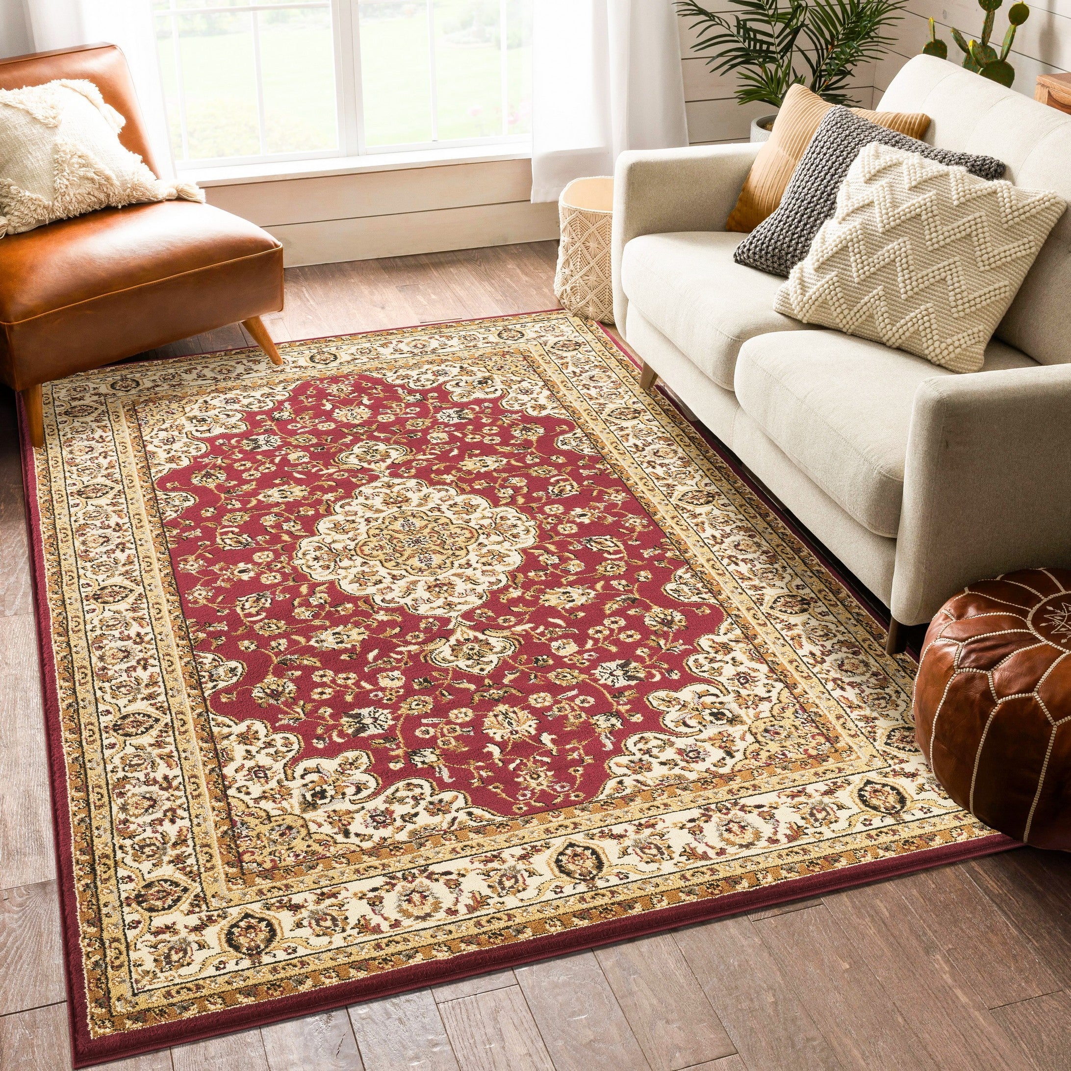 Classic GC_VIN5002 Red 7 ft. 10 in. x 10 ft. 3 in. Area Rug