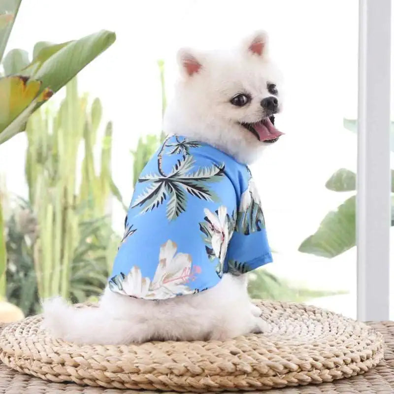 Hawaiian Tropical Dog T-Shirts - Eloy Royal