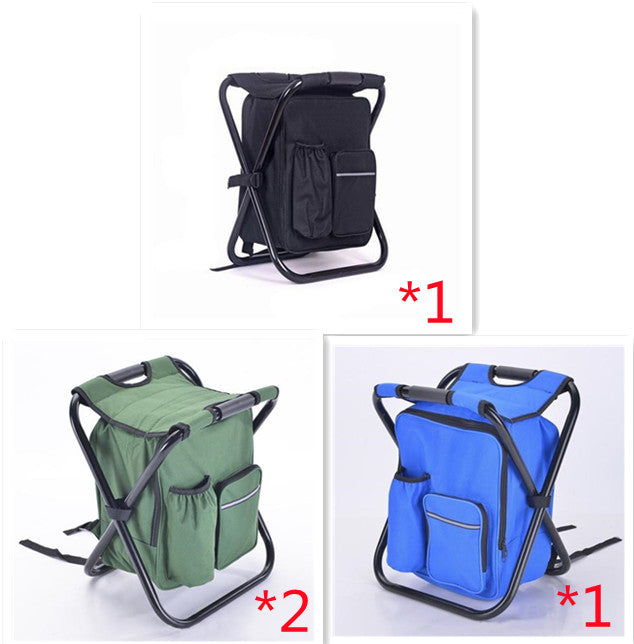 Multifunction Outdoor Folding Chair Ice Cooler Picnic Bags Camping Fishing Stool Backpacking Hunting Rest Chair - Eloy Royal