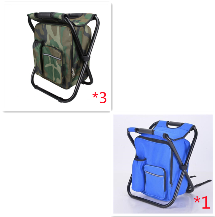 Multifunction Outdoor Folding Chair Ice Cooler Picnic Bags Camping Fishing Stool Backpacking Hunting Rest Chair - Eloy Royal