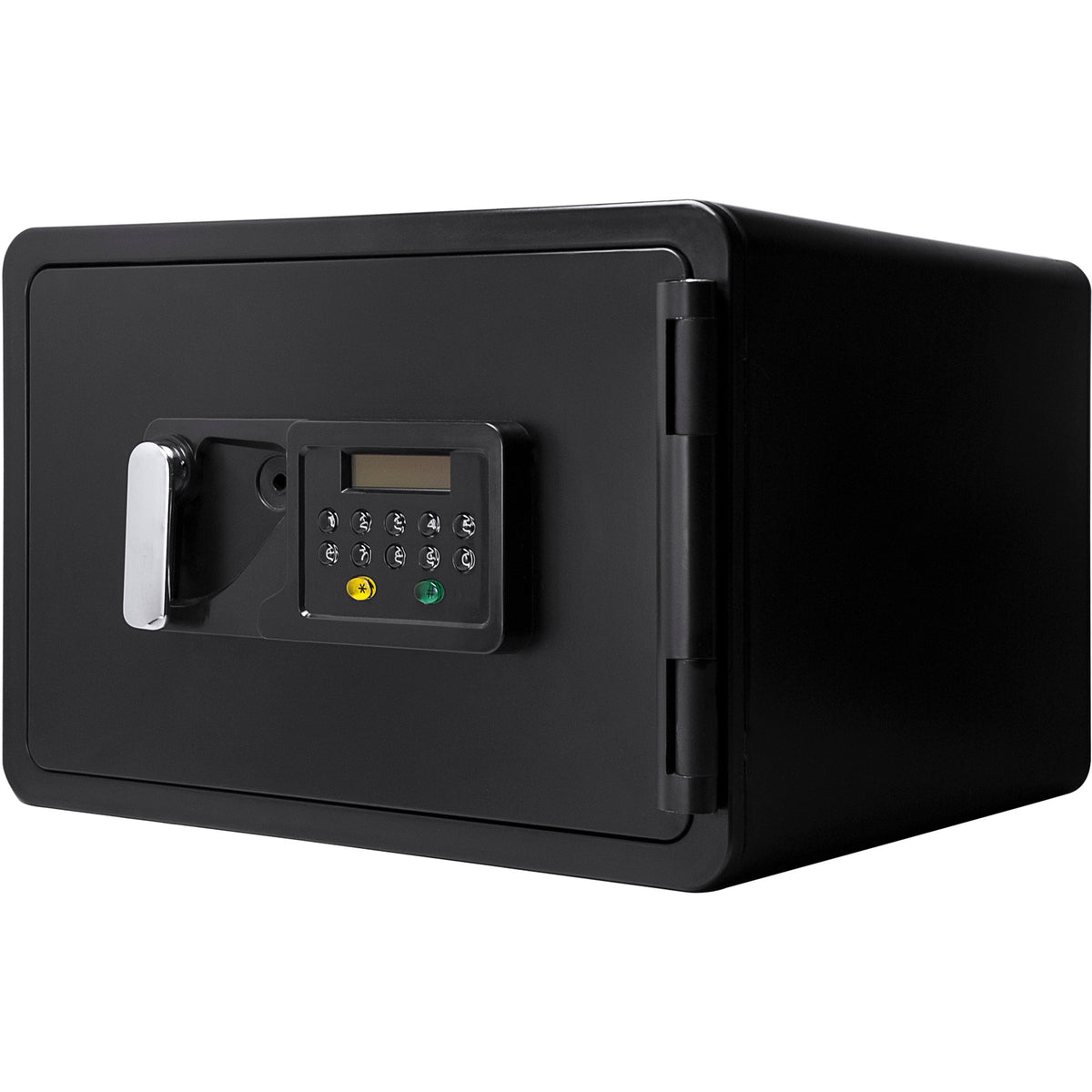 Keypad Fireproof Security Safe in Black Steel, 0.54 Cubic Ft, Durable and Secure