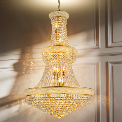 27-Light French Empire Ceiling Light with LED Bulbs