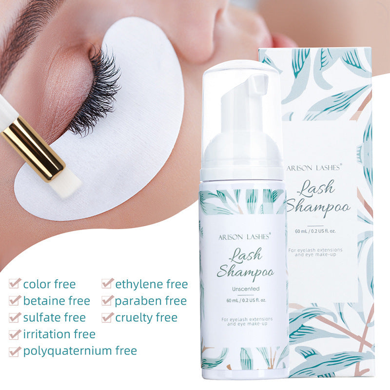 False Eyelash Cleaning Mousse Does Not Stimulate Mild