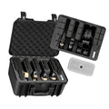 Hard Pistol Case, Heavy Duty Hard Gun Case with XPE Foam Lining, Waterproof Pistol Storage Box with Customizable Interior & Handle for Gun, Lenses, Camera, Gear, TSA Compliant, 15.9x12.5x7.5 in