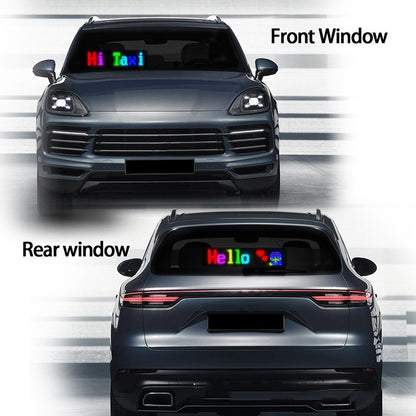 Programmable Car LED Sign LED Full-color Advertising Screen Ultra-thin Display Screen Custom Text Pattern Animation Display Car - Eloy Royal