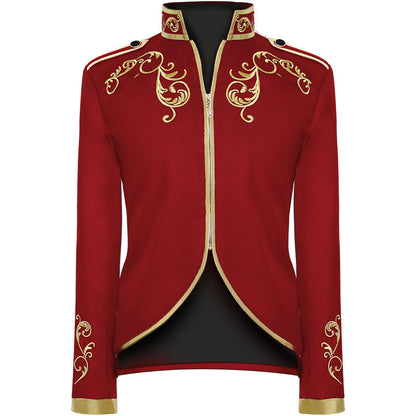 Halloween Men's Fashionable Jacket Court Prince Golden Embroidered Suit Sports Jacket