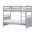 Bed Twin Twin/Twin Bunk Youth Engineered Wood Modern Gray