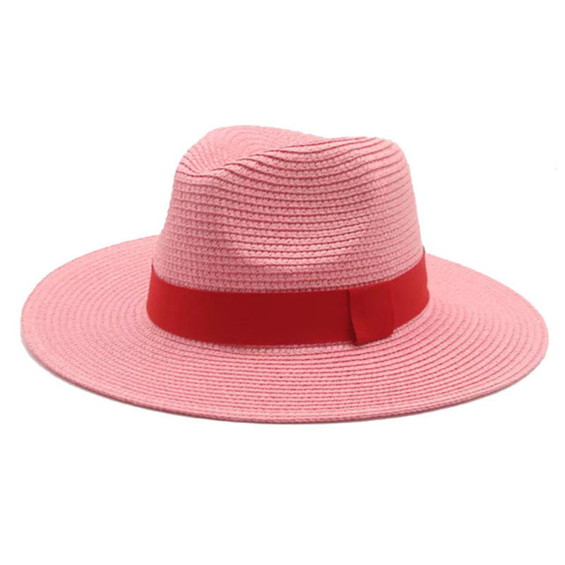 Fashionable And Simple Men's Sunscreen Straw Hat