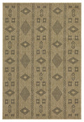 Earth GC_NTL1001 Jute/Black 5 ft. 3 in. x 7 ft. 3 in. Indoor/Outdoor Area Rug
