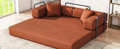Folding Sofa Bed Convertable Corduroy Couch King Size Floor Sleeper 4-in-1 DIY Combination sofabed Fold Out Futon Lounge Comfy Foldable couches cama for Living Room