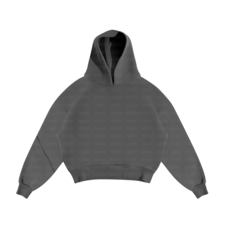 Fashion Hoodie & Sweatpants Set Dark Grey Top M