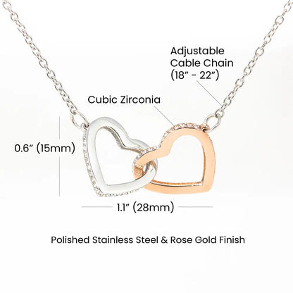 Interlocking Hearts Necklace - Eloy Royal