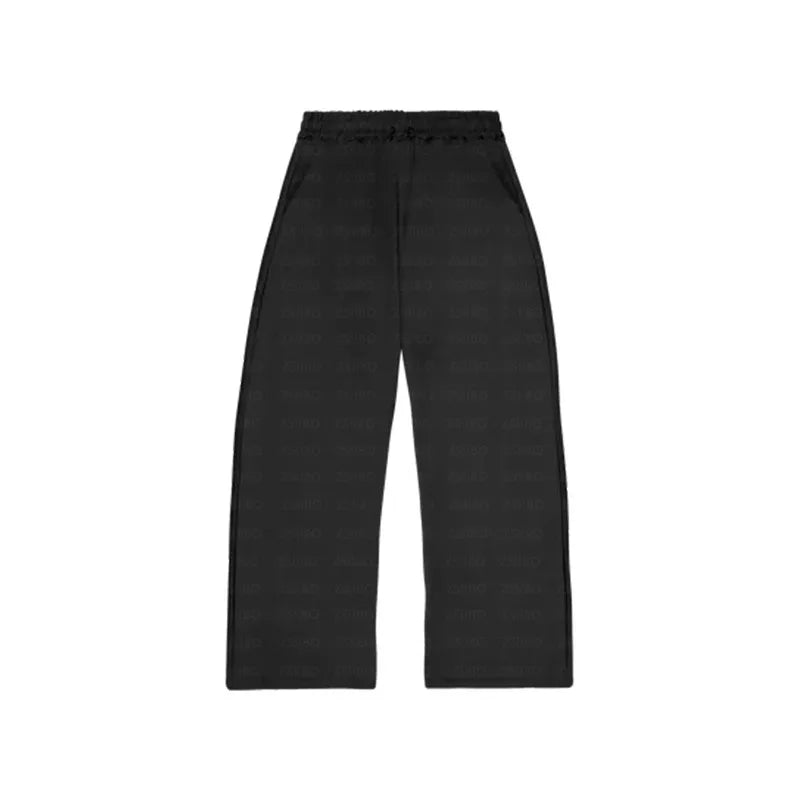 Fashion Hoodie & Sweatpants Set Black Trouser 2XL