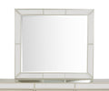Elegant Contemporary Mirror In Silver Champagne