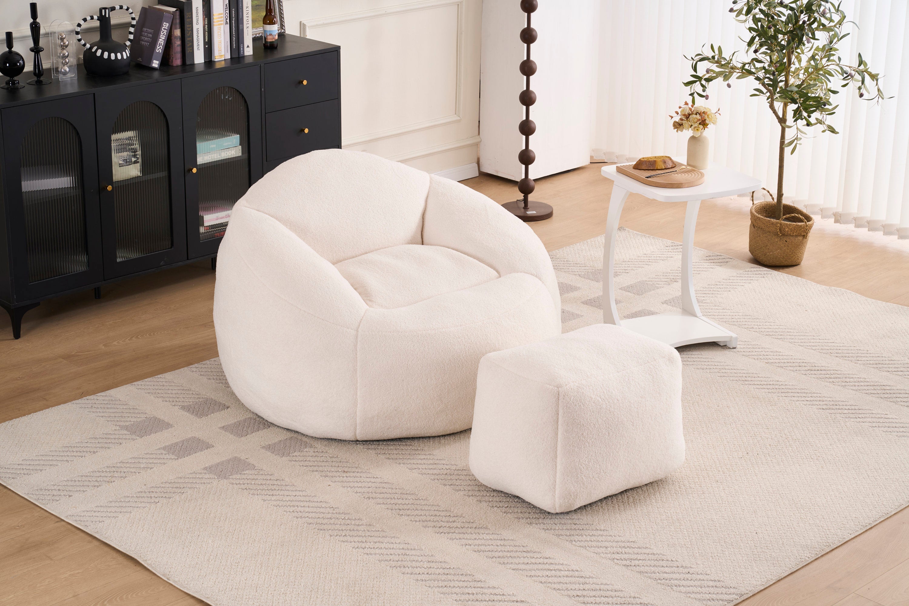 Foam Bean Bag Chairs for Adults/Teens with Filling,Bean Bag Lazy Sofa with Ultra Soft Chenille Cover, Bean Bag,Indoor & Outdoor
