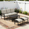 4 Piece Sofa Seating Group With Cushions